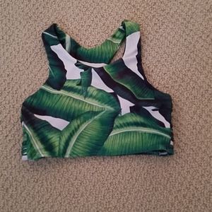 💚Palm bathing suit top💚